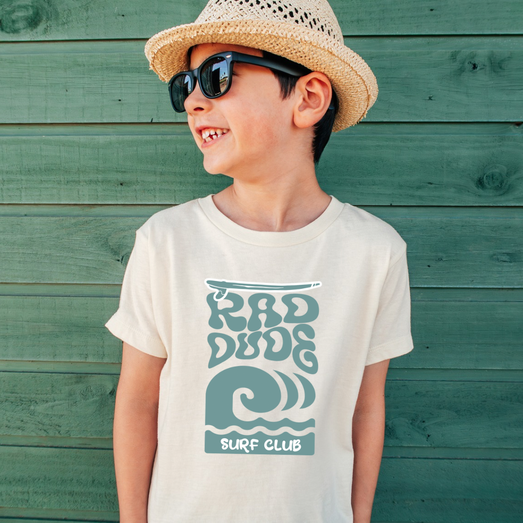 Rad Wave Surf Club 100% Cotton Tshirt