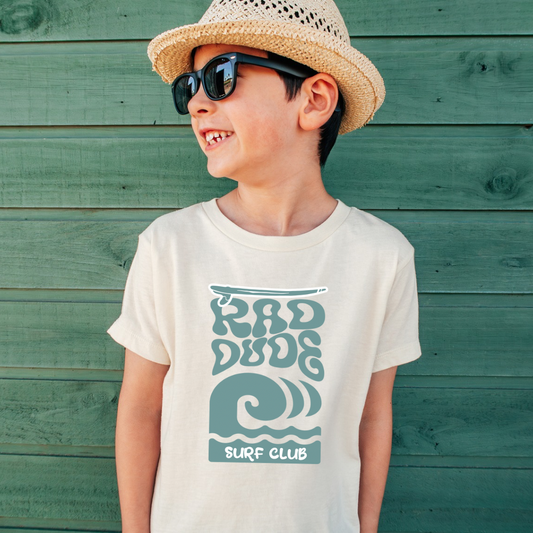Rad Wave Surf Club 100% Cotton Tshirt