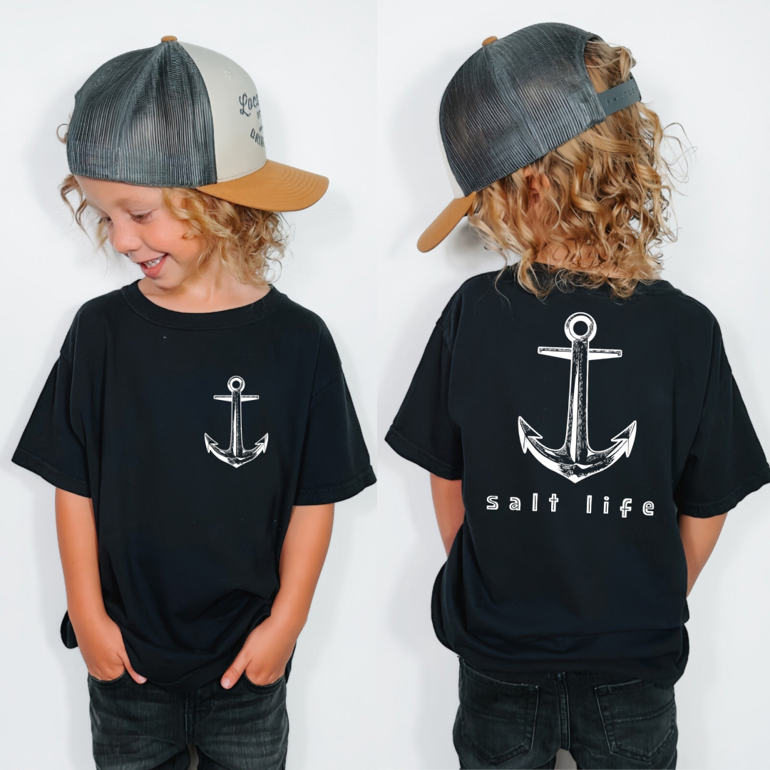 Salt Life Black 100% Cotton Tshirt